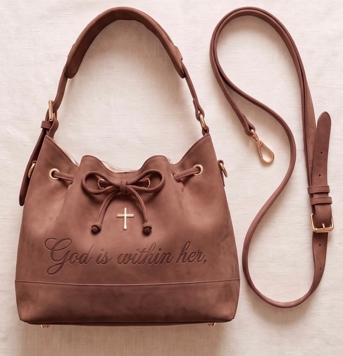 Brown Faithful Tote