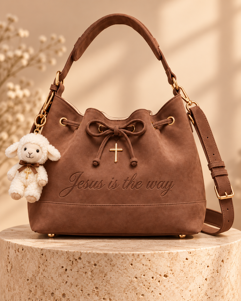 Brown Faithful Tote