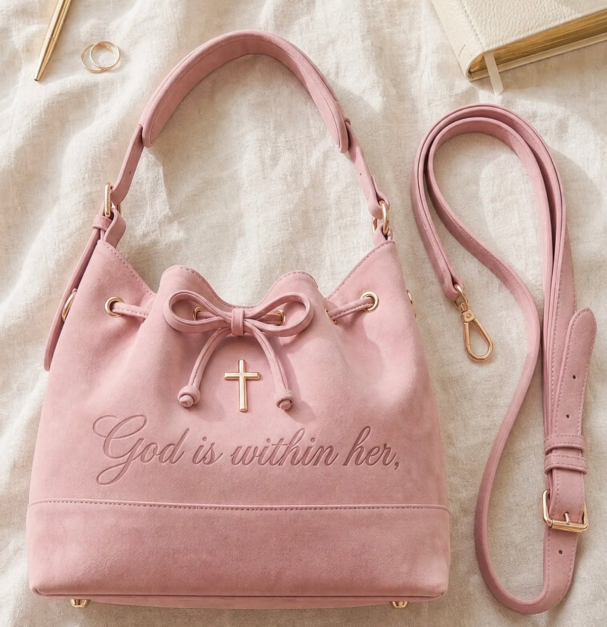 Pink Faithful Tote